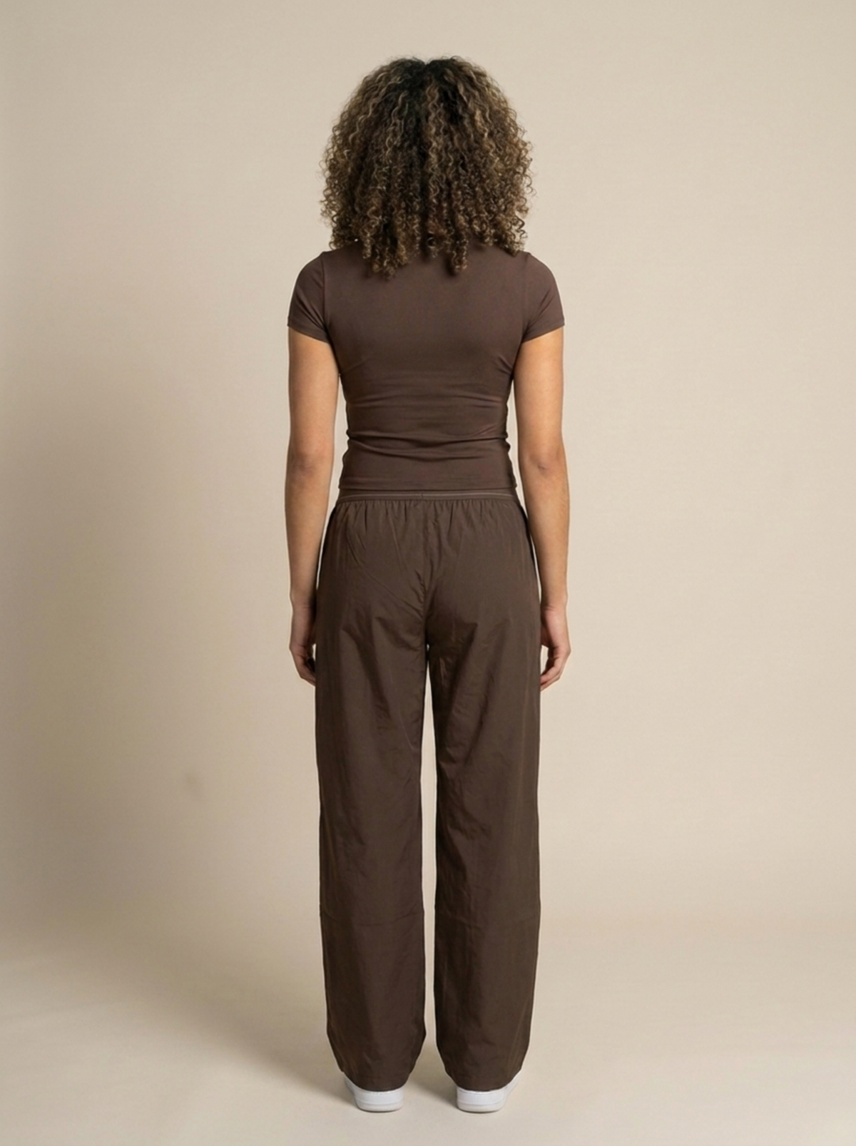 Ensemble ALO Marron – Top + Pantalon Athleisure Femme